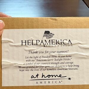 Help America Foundation Tealight Holder - Gold